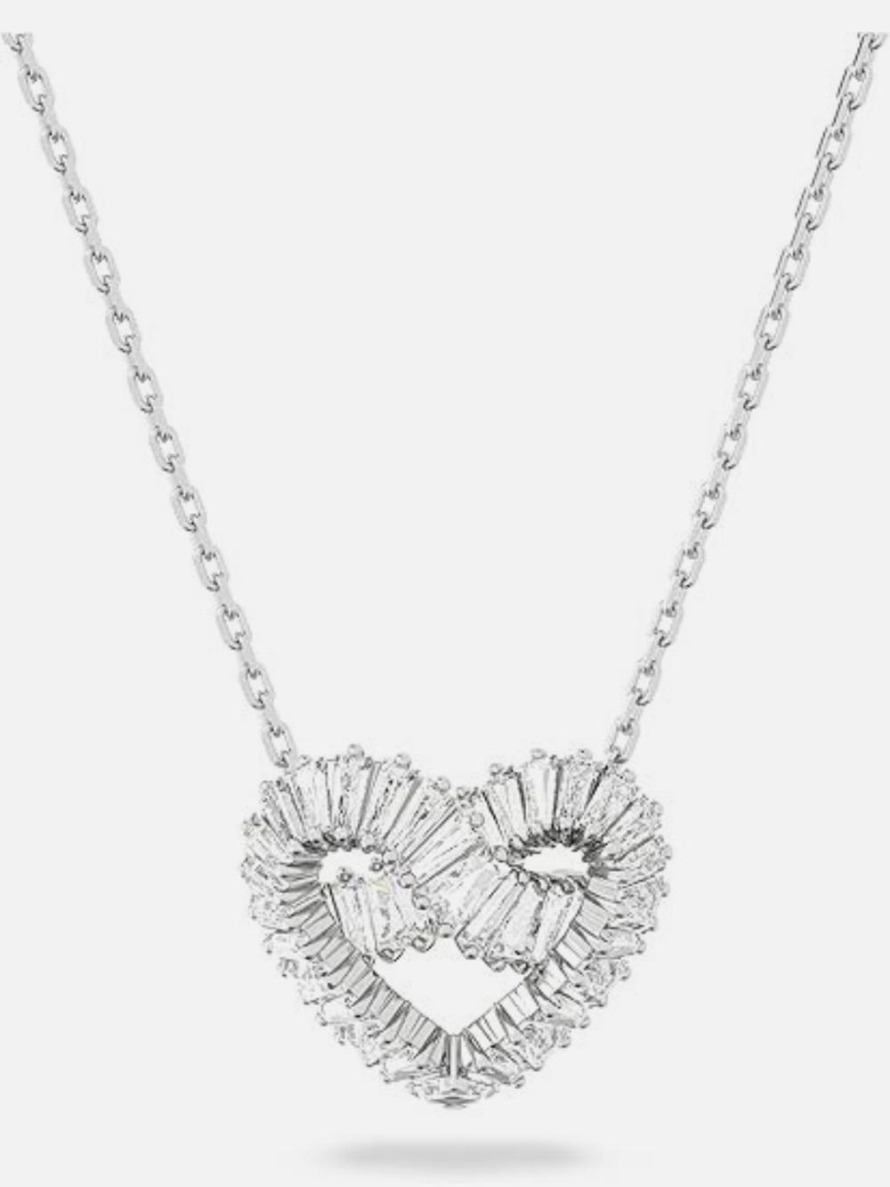 NEW Swarovski Silver Heart Pendant Necklace